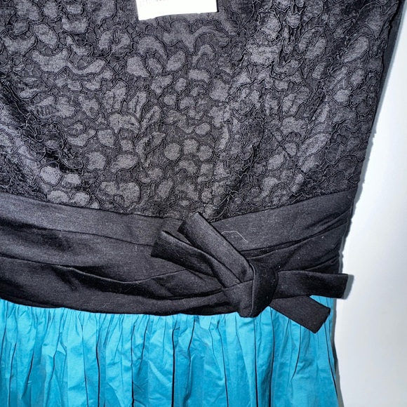 PAULE KA dress turquoise and black dress with bow Accent NWT size 38 - Picture 11 of 11